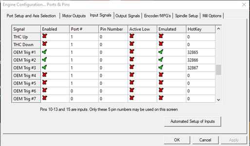 Setup Mach3 Ports and Pins