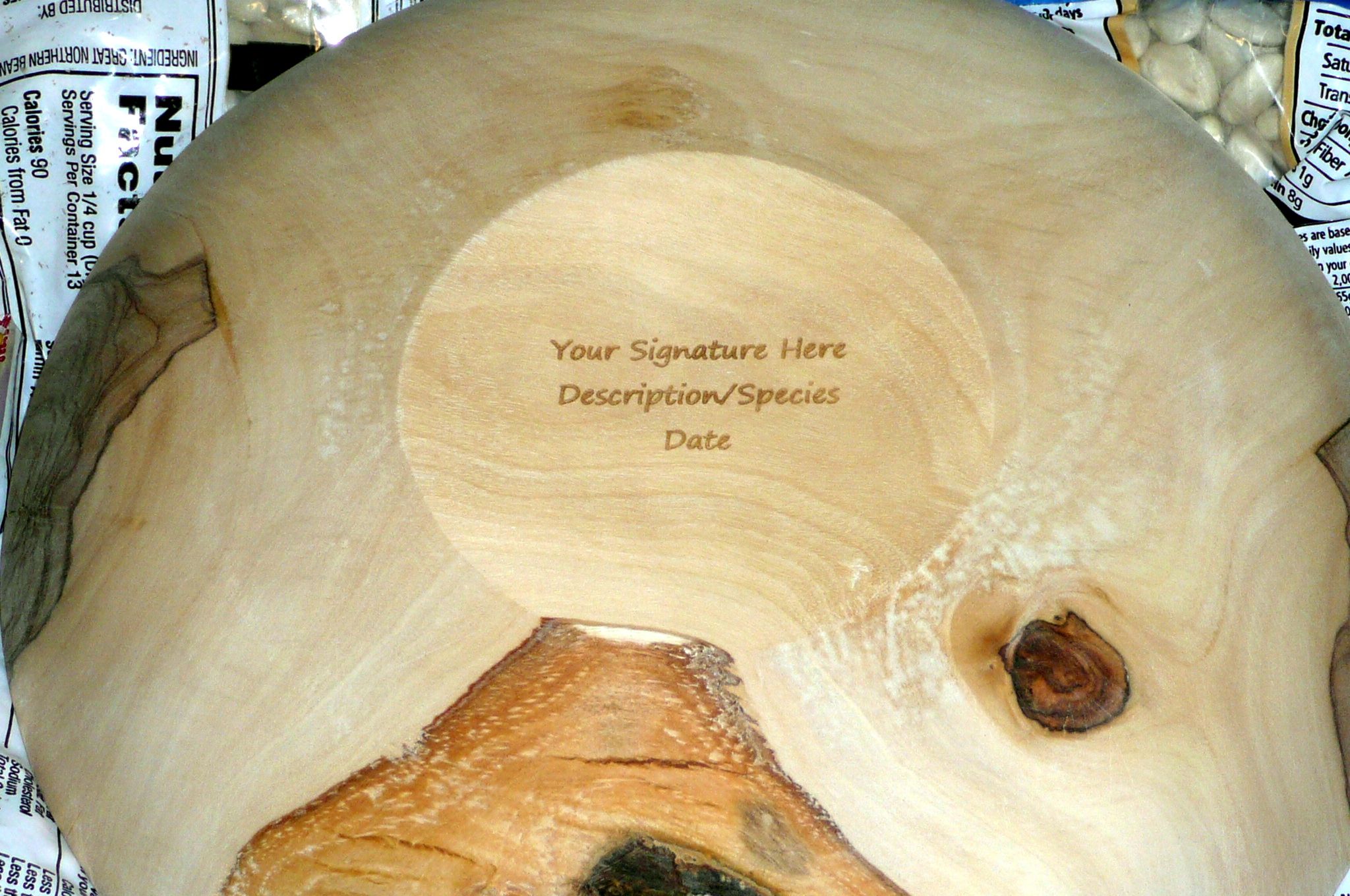 Laser Engraving a Bowl Bottom