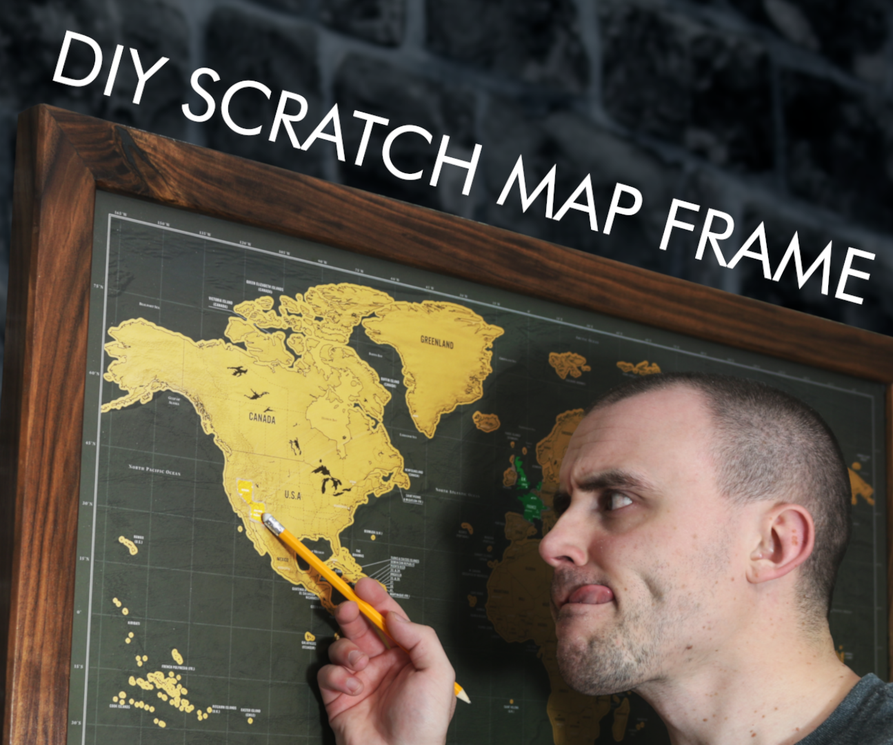 How to Make a Picture Frame for a Scratch Map
