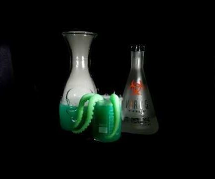 Evil Genius - Boozy Beverage With Edible Glowing Tentacles