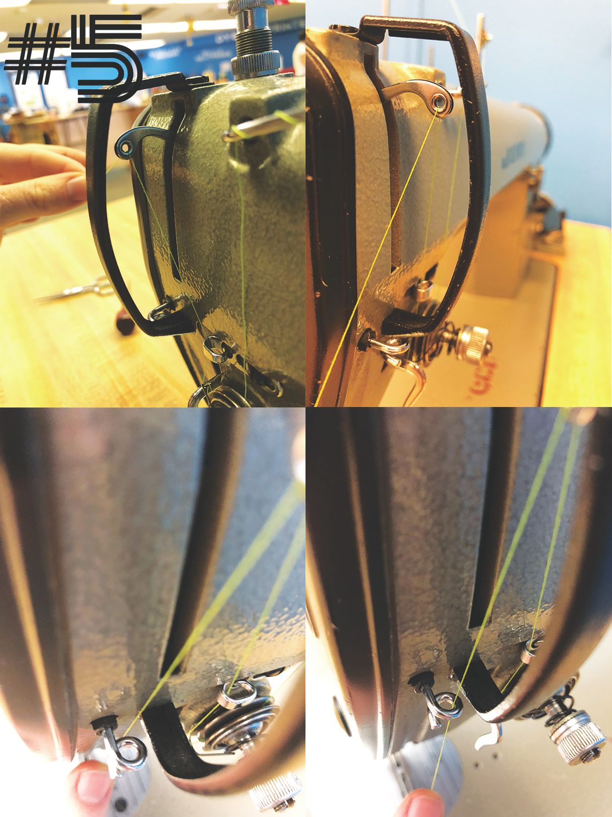 How to Thread a Juki Industrial Sewing Machine 8 Steps (with Pictures