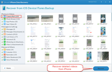  Preview and Retrieve Deleted Videos From IPhone
