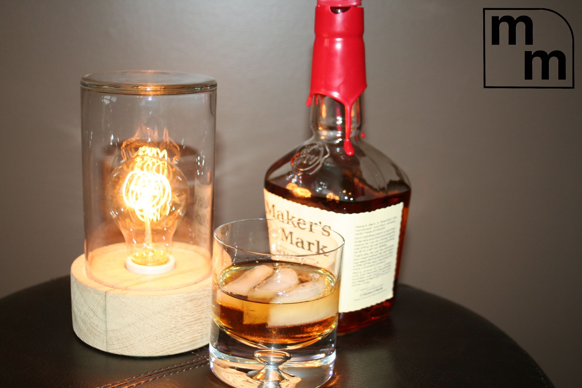 Bourbon Oak Jar Lamp