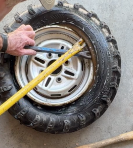 Remove the Tire (from the Valve-Stem-Side of the Rim)