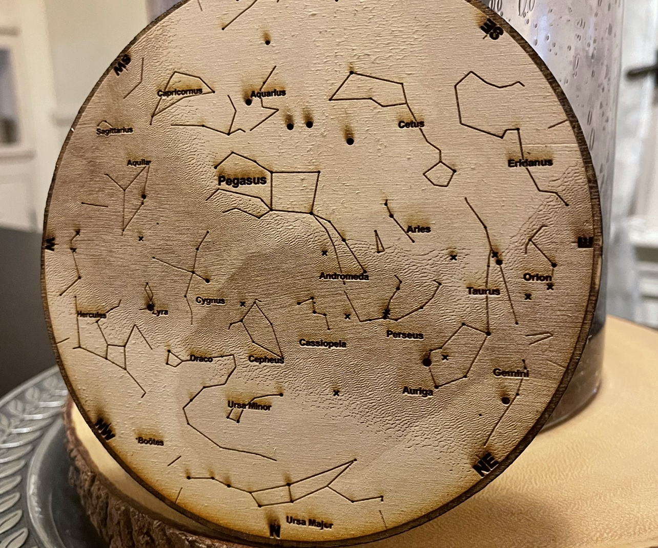 Creating Sky Maps for Laser Etching