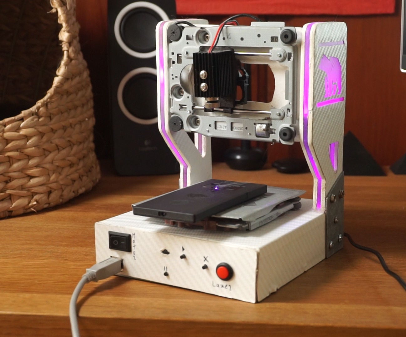 Diy Laser Engraver With Rgb 19 Steps With Pictures Instructables Diy Laser Engraver With Rgb 19 Steps With Pictures Instructables