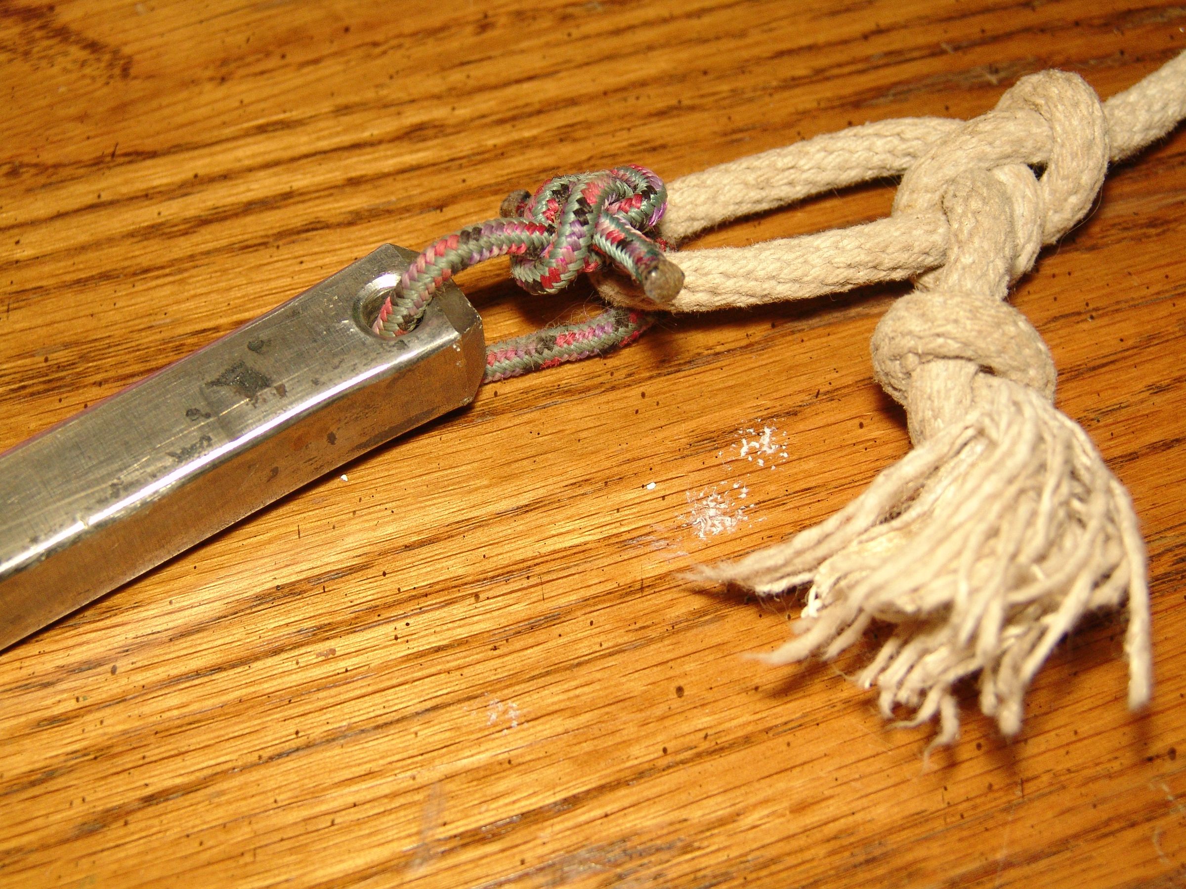 Rope Dart From a Rail Road Spike Video From Expert 9 Steps