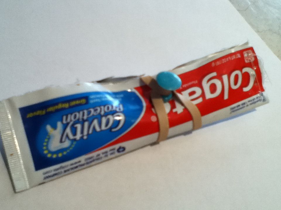 Reused Toothpaste Pencil Pouch