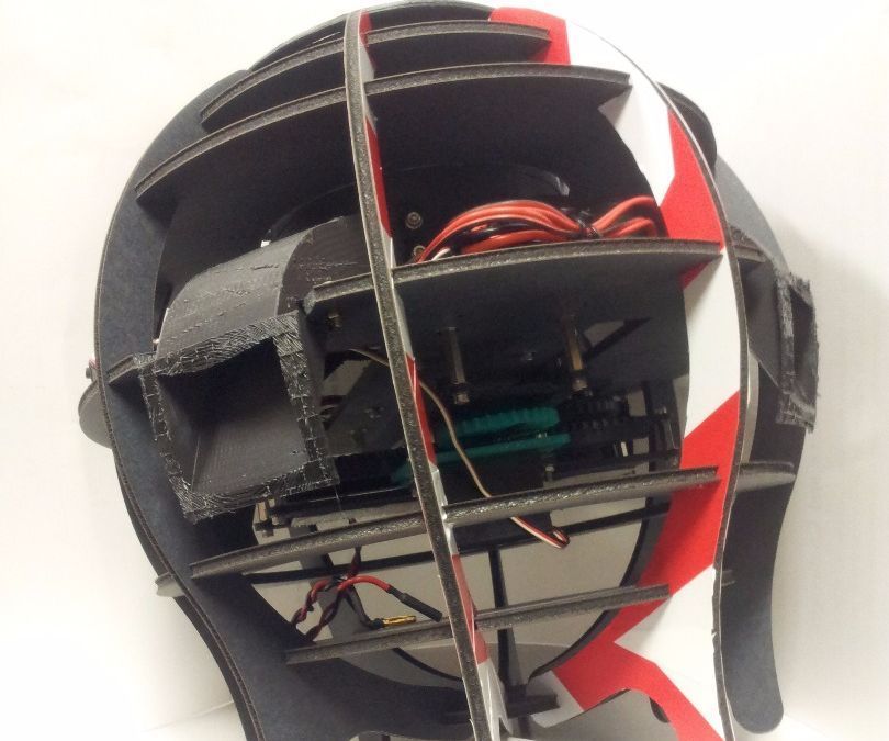 A Spherical Flying Machine with no Control Surfaces