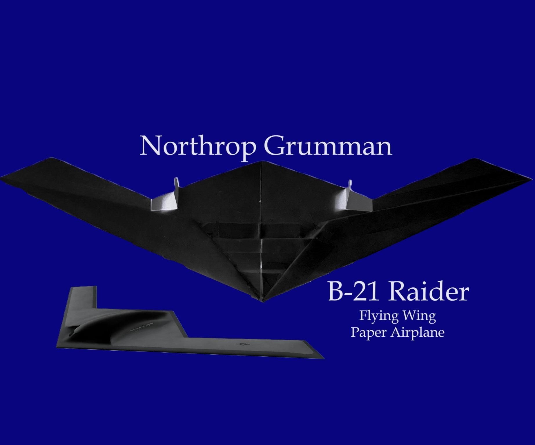 How to Make the Northrop Grumman B-21 Raider Paper Airplane