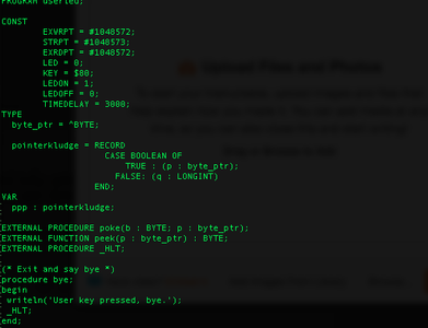 68k-mbc Userled in Pascal+/MT : 6 Steps - Instructables