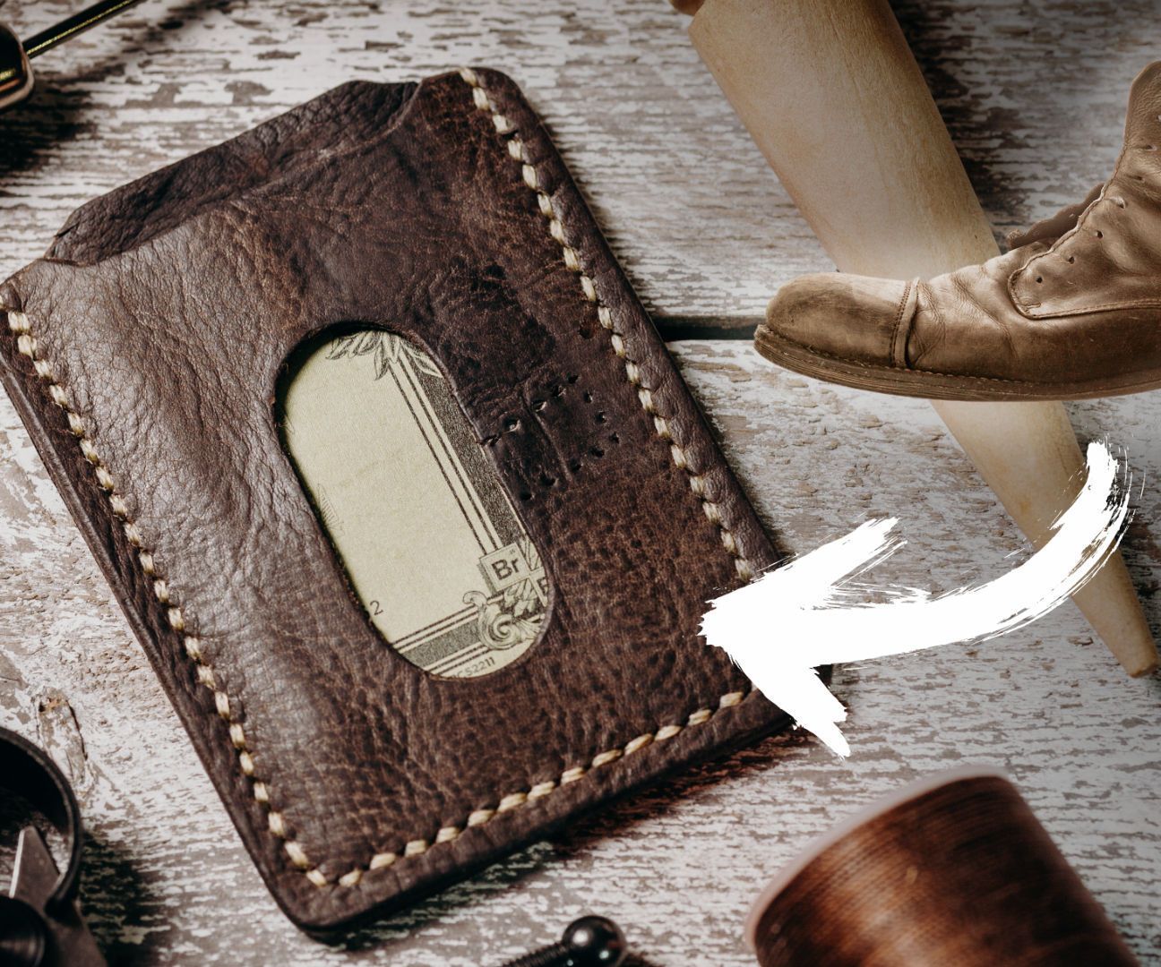 Leather Wallet From a Boot
