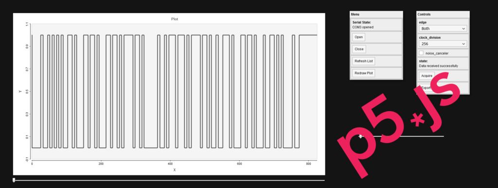Web Interface and P5.js