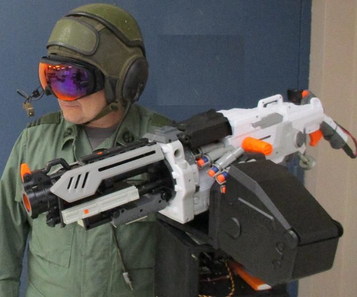 Heads Up Display (HUD) Control for Nerf Vulcan Sentry Gun