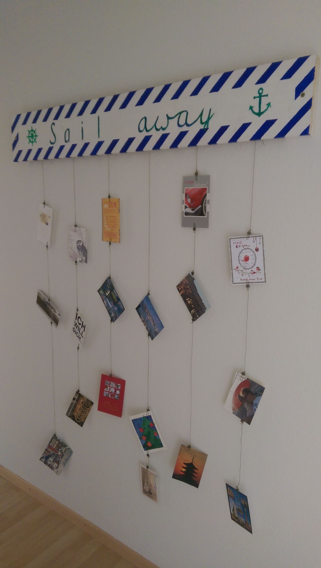 Postcard Wall Hanger 3 Steps Instructables