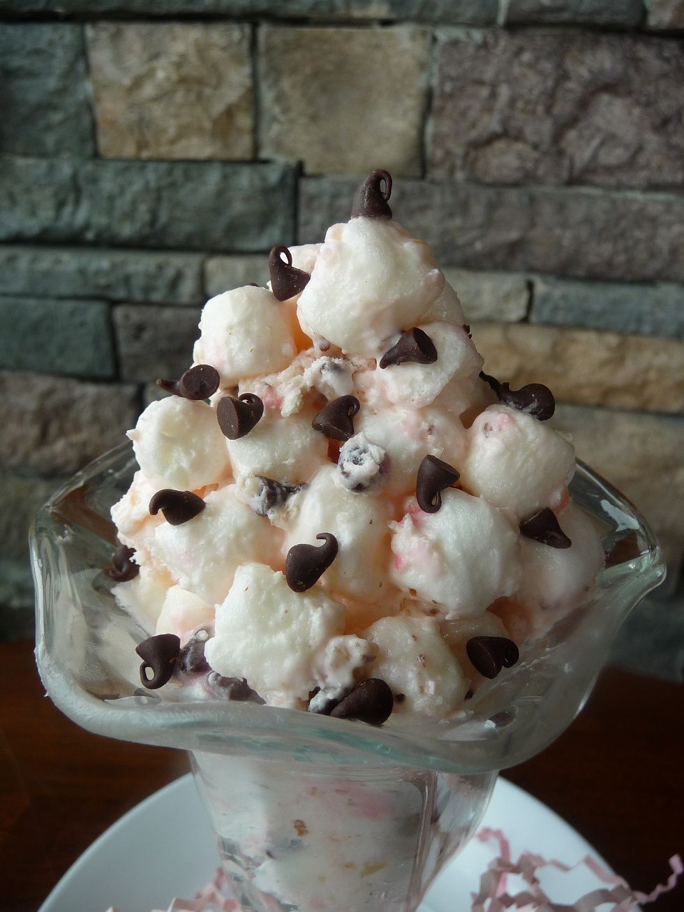 Peppermint Ice Cream Clouds