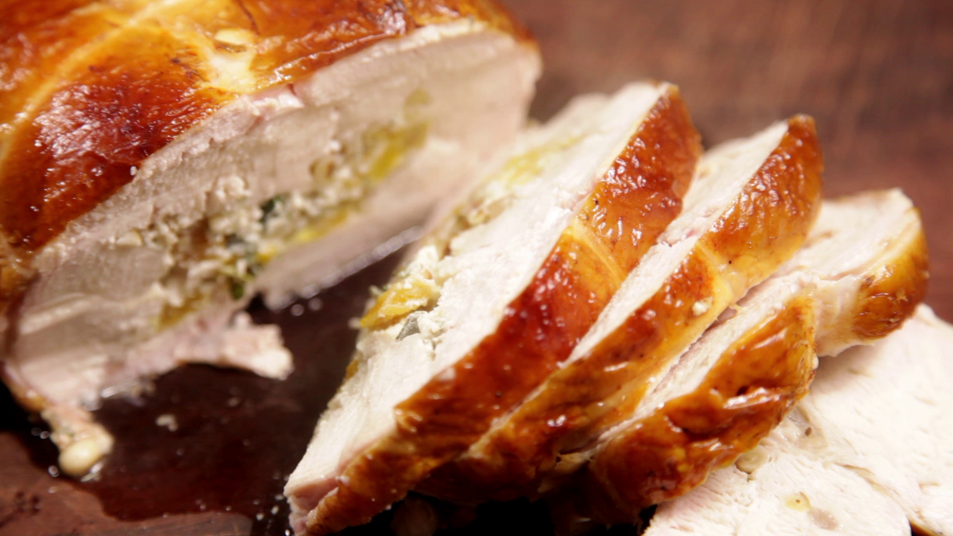 How to Cook a Boneless Chicken Roast With Apricot & Herb Stuffing 17