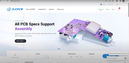 Ordering PCB From JLCPCB