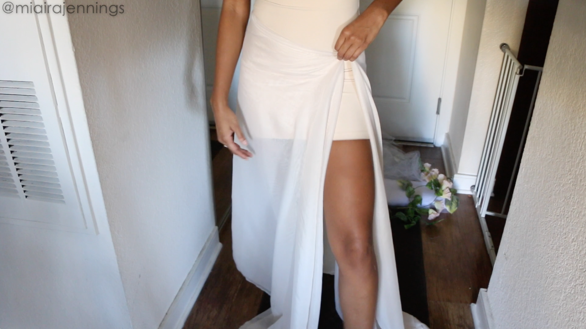 How to Make a DIY Flower Gown Out of Basic Shapewear 4 Steps (with