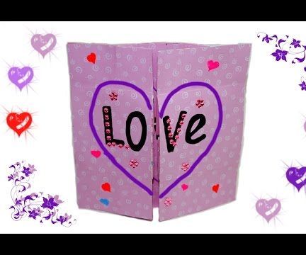 Do It Yourself Gift Card Never Ending Card / Ideas for Valentine's Day Tutorial/ DIY Beauty and Easy