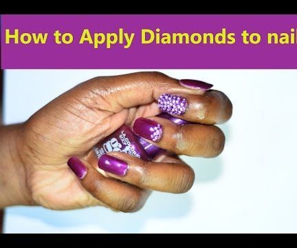 How to Apply Diamonds on Fake Nail