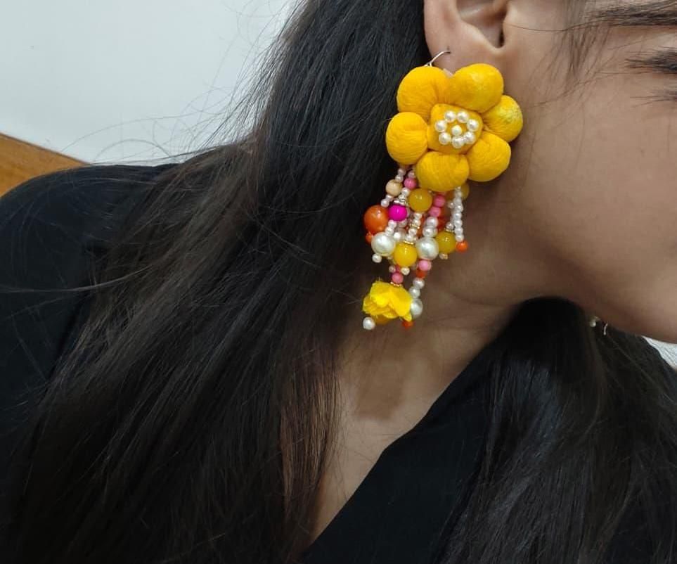 “HANDMADE SUNSHINE EARRINGS”