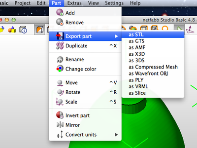 Export and Clean for 3D Printing (stl)