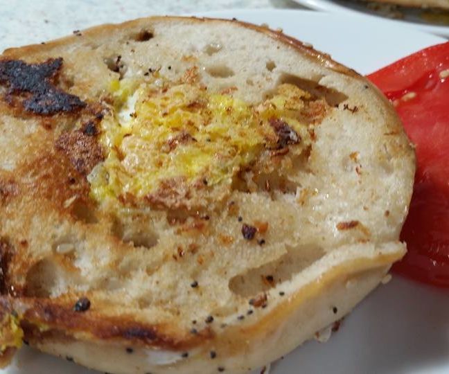 Eggs in a Bagel Basket