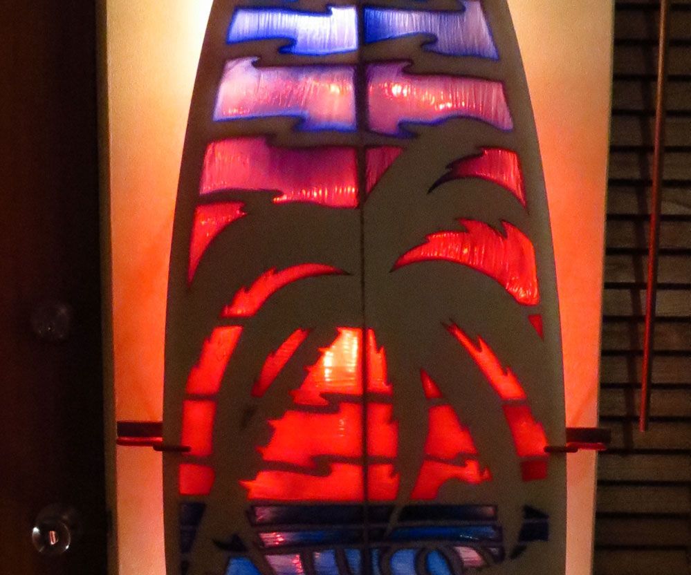 Stain Glass Surfboard 