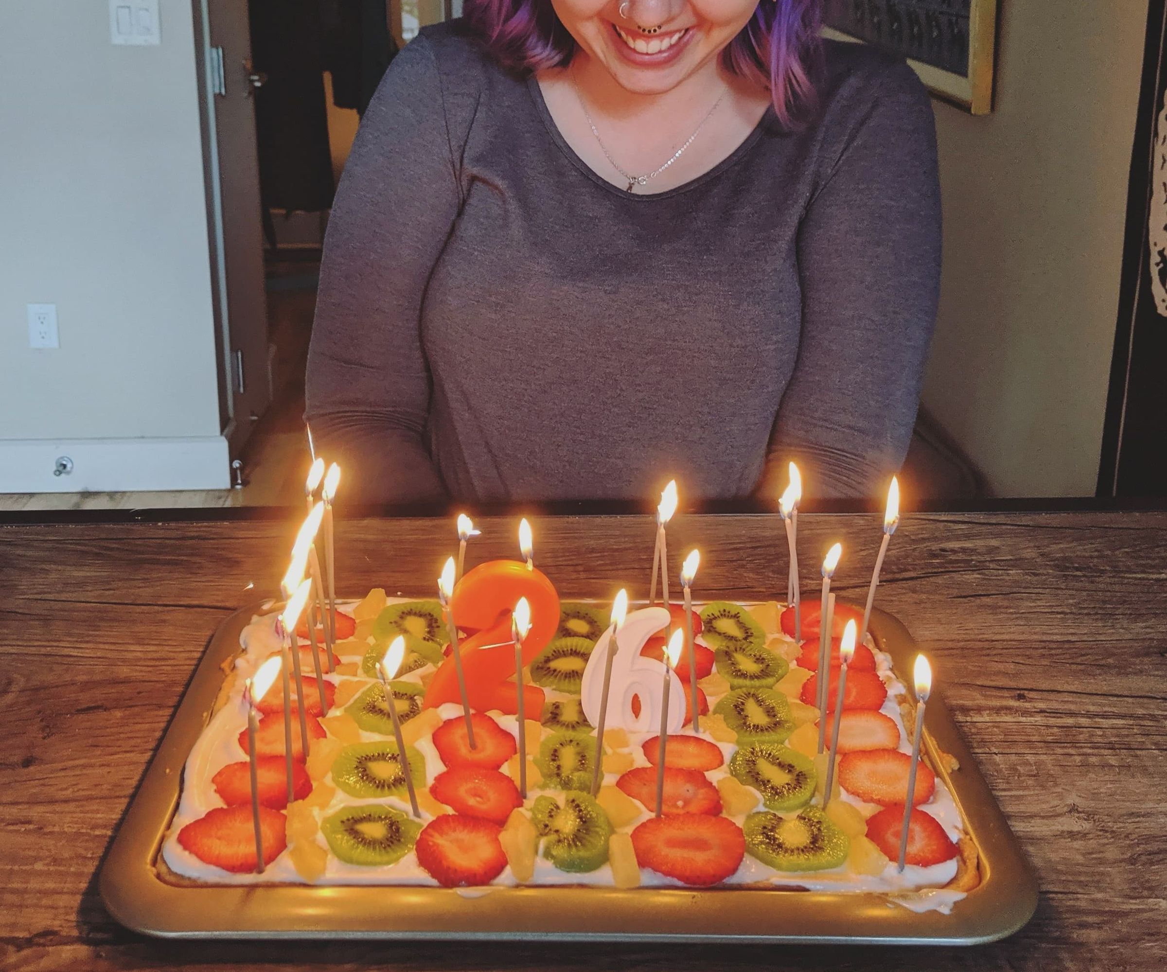 Vegan Fruit-Topped Cookie Cake