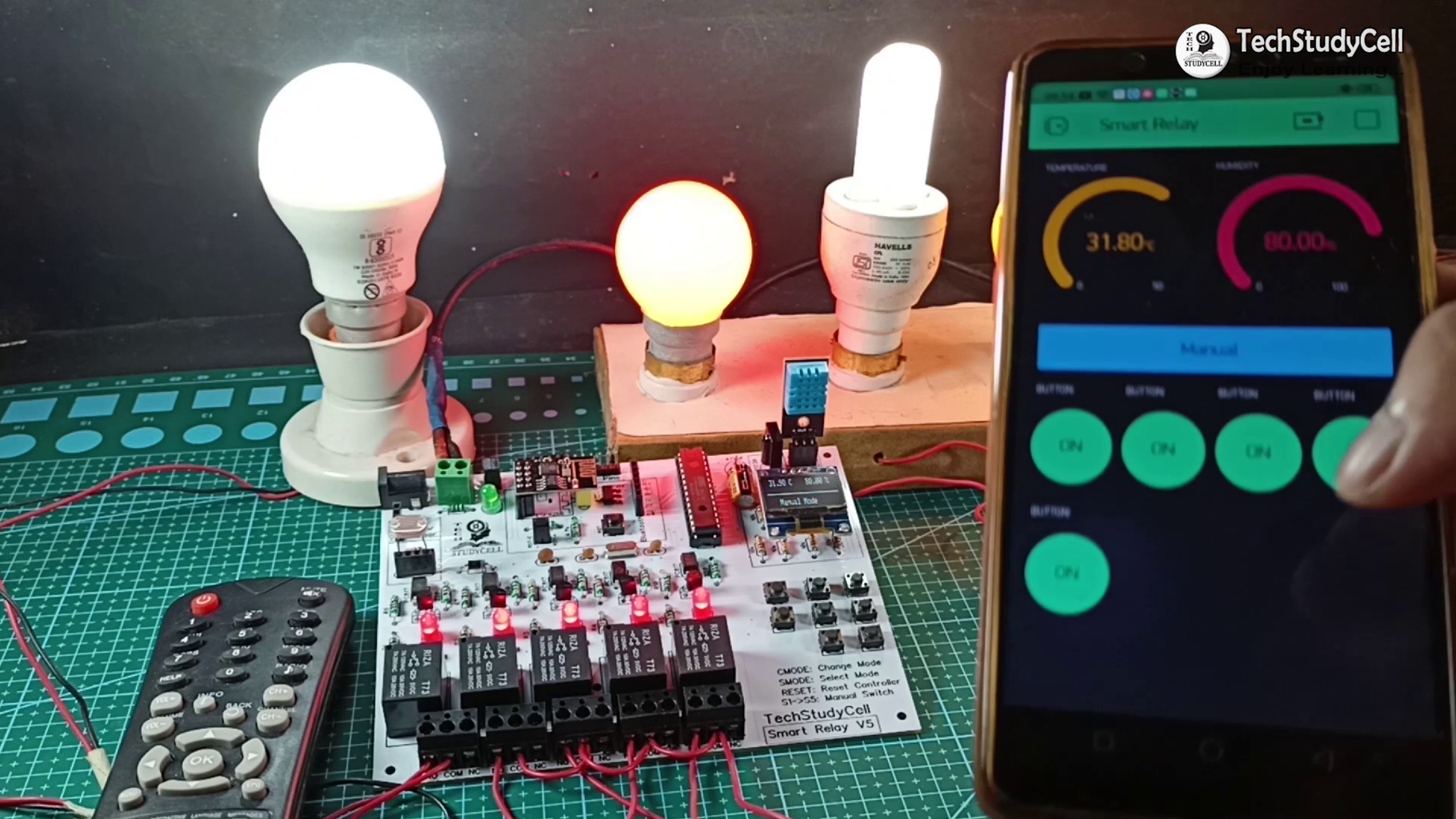Home Automation Using Arduino and WiFi Module ESP01 | Arduino ESP8266 ...