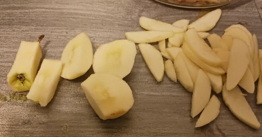 Preparing the Apple Filling