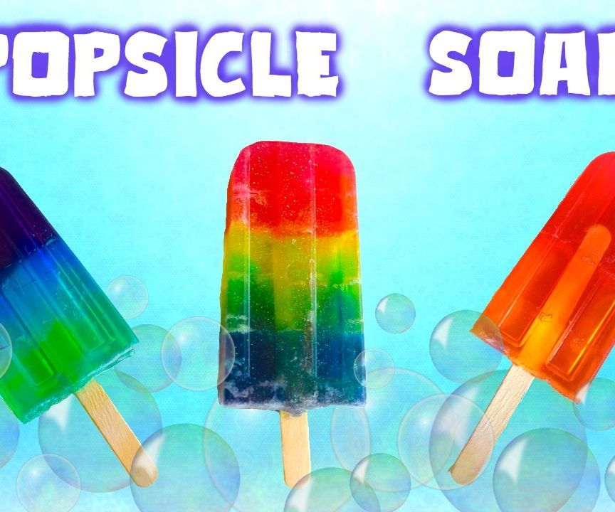 Rainbow Popsicle Guest Soap