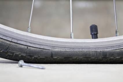 How to easily fix a flat tire and cheaply( no joke).