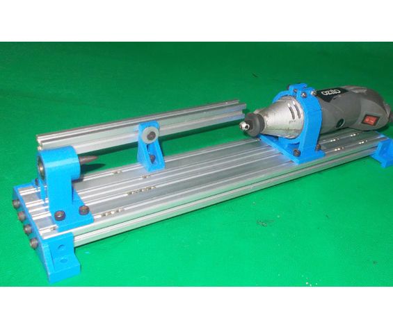 Homemade Wood Mini Ozito Dremmel Lathe Chuck DIY Drills Spindle Headstock Tool Rest Tailstock