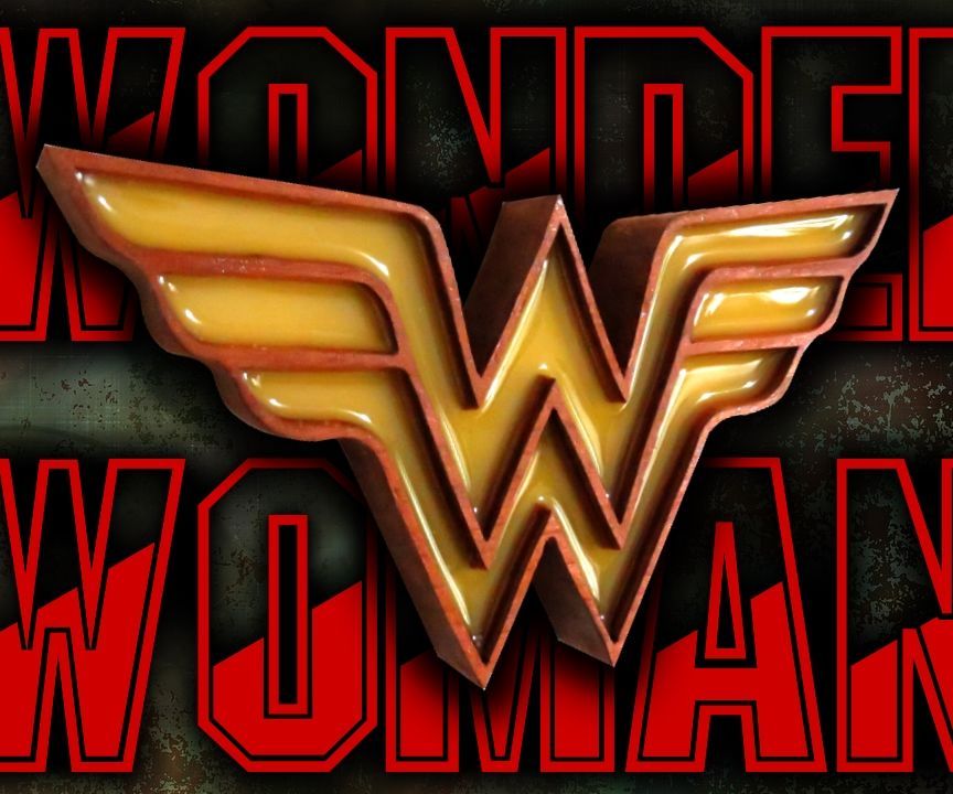 Wonder Woman Emblem - Wood and Resin