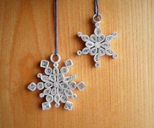 Quilled Snowflake Decorations