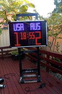 Dual Color DIY Scoreboard Using 6 Displays. Android App Controlled Scoreduino DMD Based DIY Digital Soccer and Cricket Scoreboard With 6 Displays