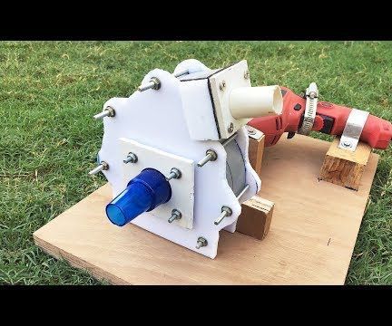 How to Make a Drill Power Water Pump - Step by Step