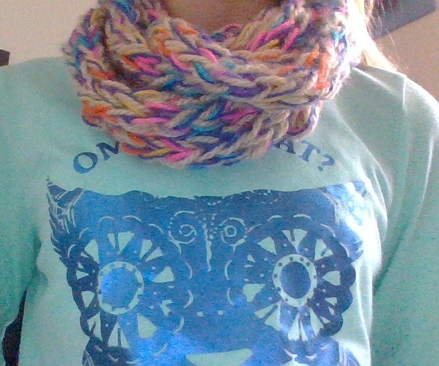 How to Knit a Scarf With Your Fingers 11 Steps Instructables