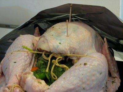 turkey with carrots celery and onions