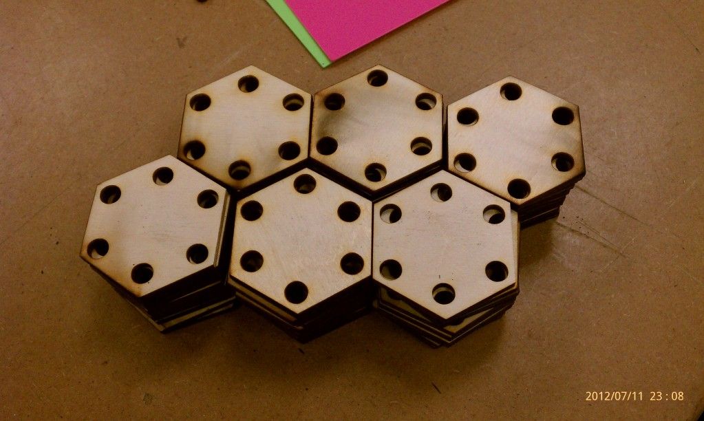 Making "cards" for weaving