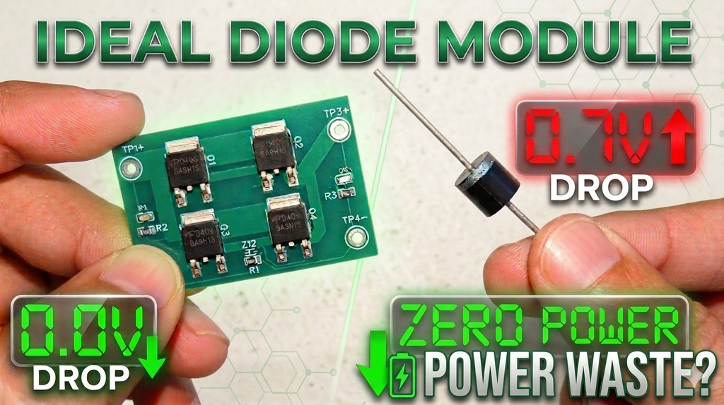 DIY Perfect Diode With Zero Voltage Drop? DIY Ideal Diode! : 7 Steps ...