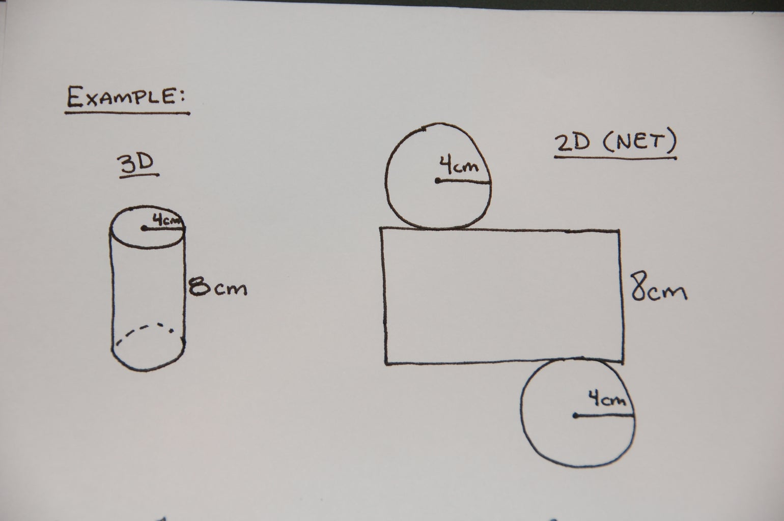 Area of a Cylinder