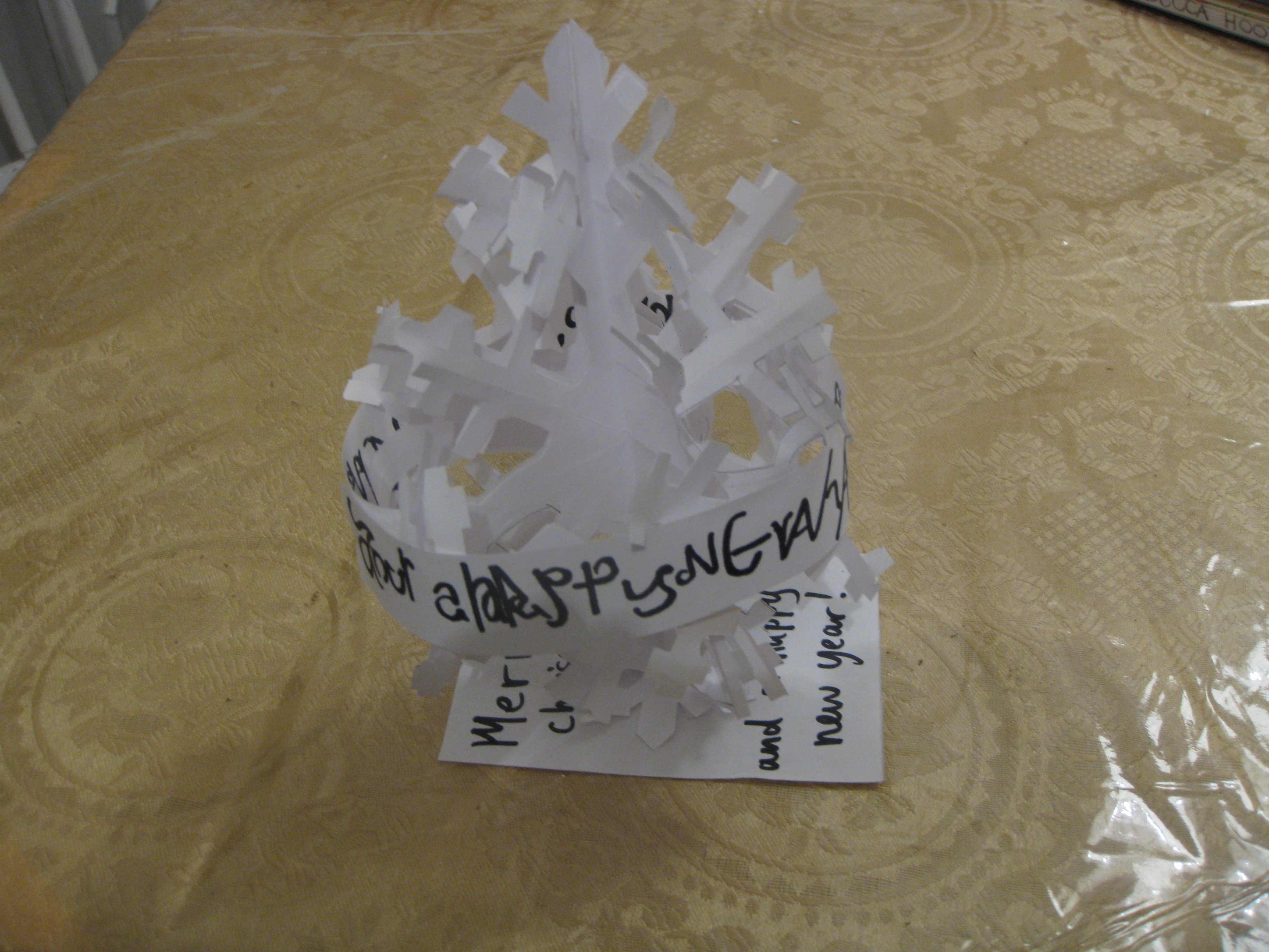 Snowflake Tree + Ambigram Christmas Gift