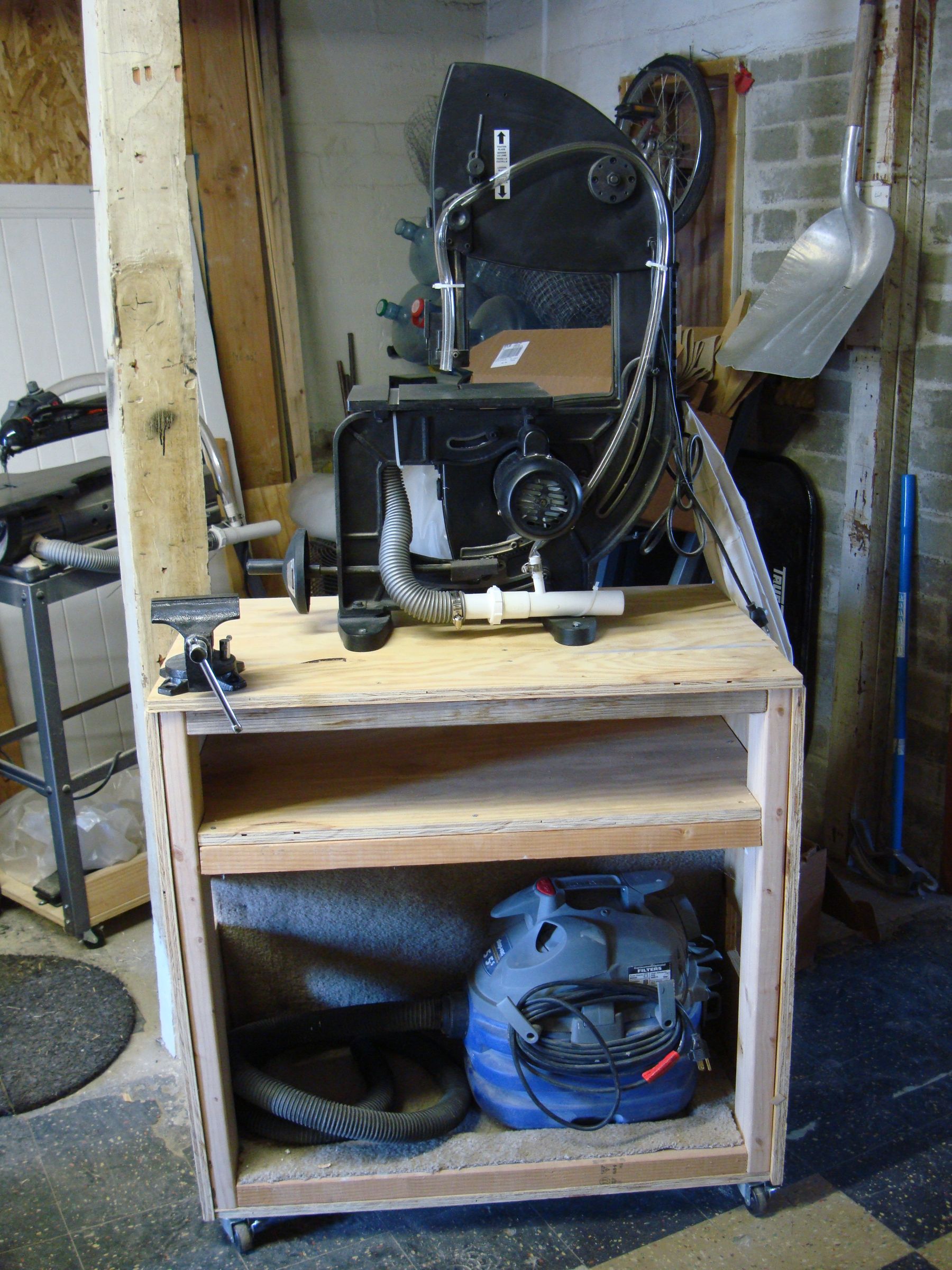 Movable Tool/Vacuum/Sound Reduction Cart