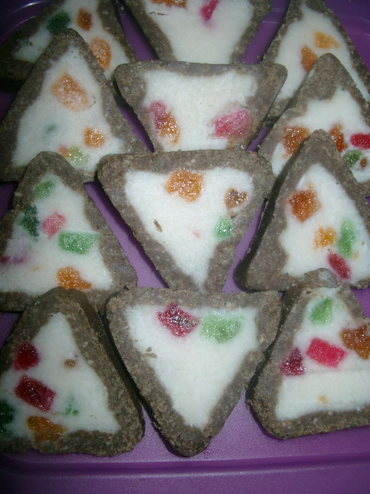 Jelly coconut triangles