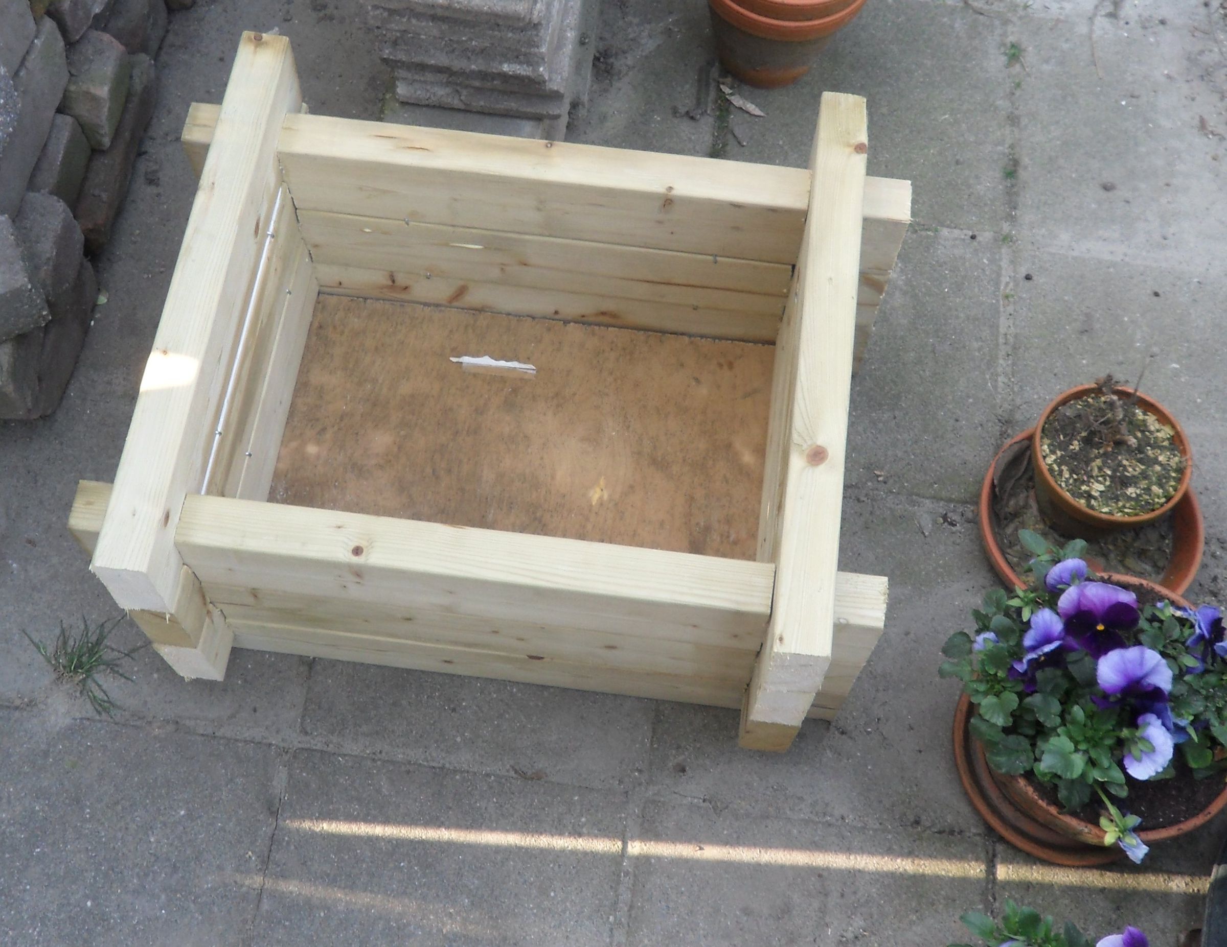 Flower Box Made Out of Leftover Wood