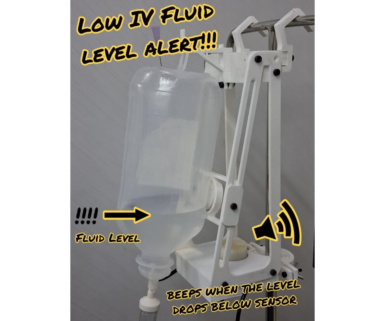 Smart IV/Drip Fluid Level Alert Device – 3D Printed & Easy to Build