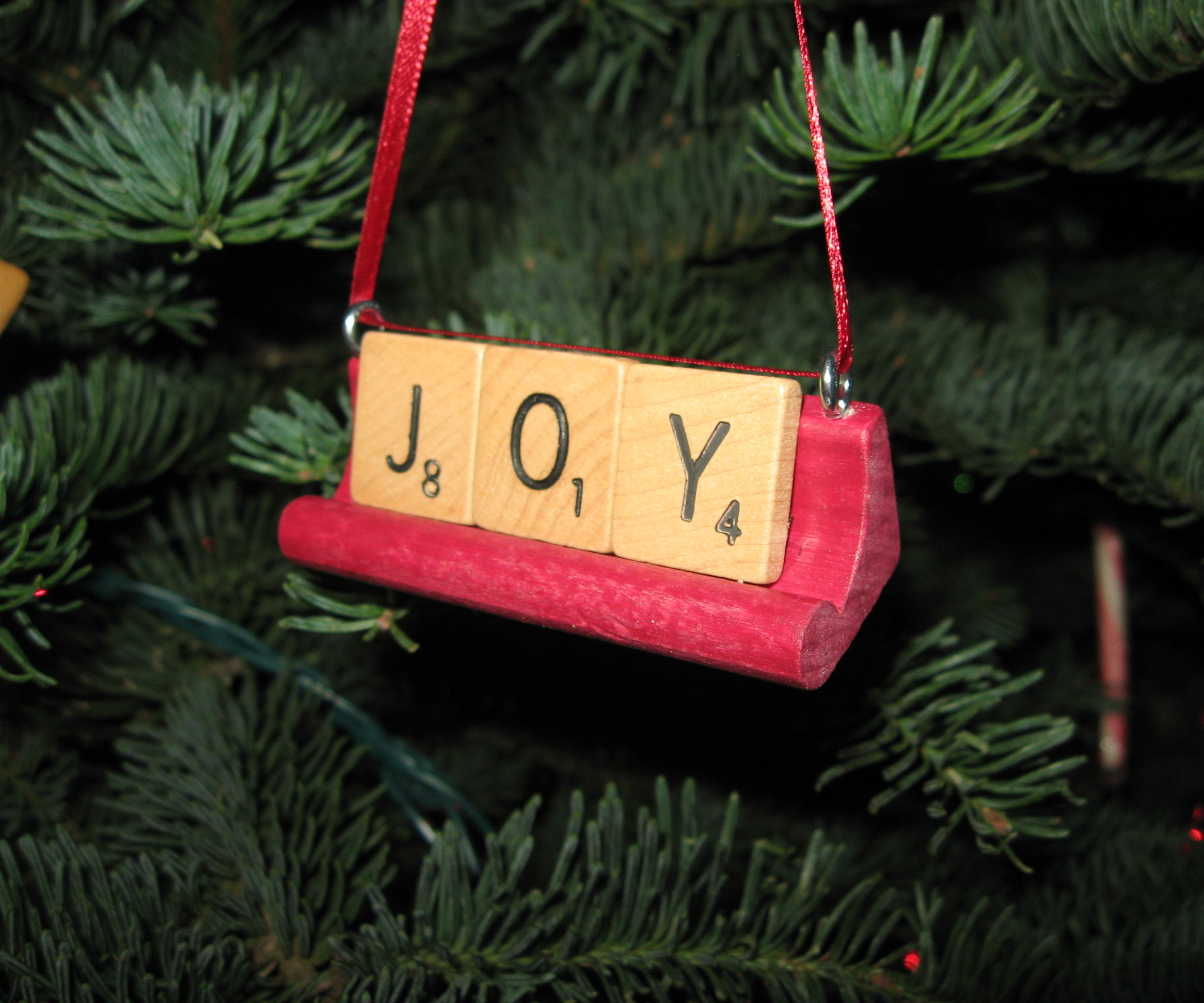 Scrabble Tile Ornaments